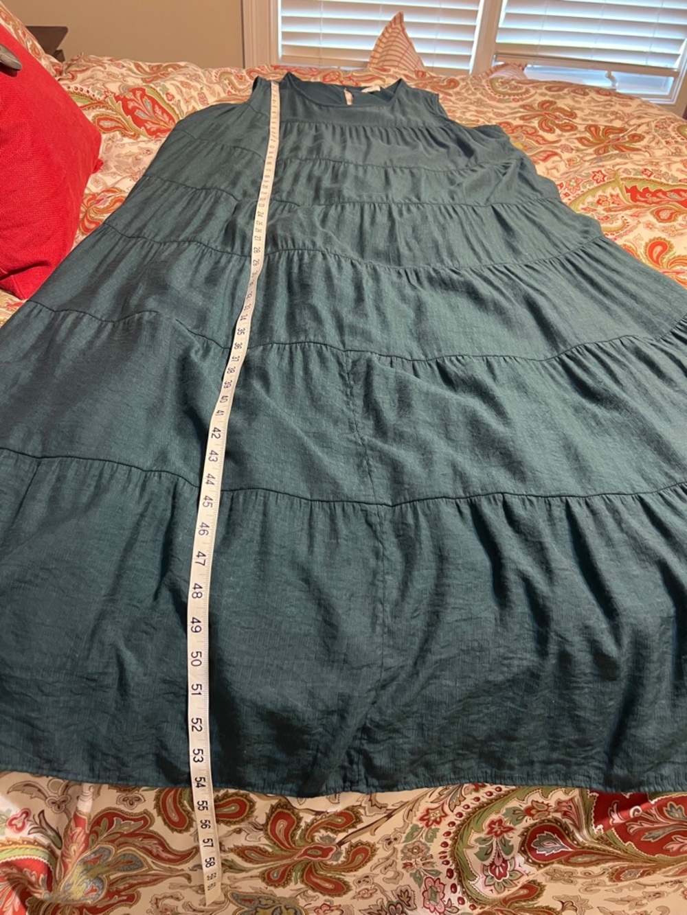 J. JILL Sleeveless Maxi Dress Jade Green - Picture 9 of 9